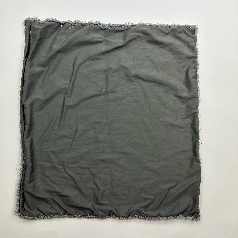 Casaluna Gray Linen Cotton Euro Pillow Sham